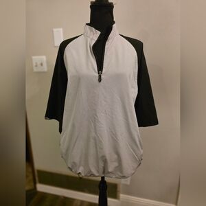 Second Skin Black and Gray Men's 1/4 Zip